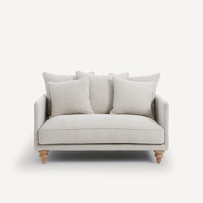 2-zits bank in katoen en linnen, Lazare