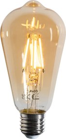 Set van 5 E27 dimbare LED lampen filament ST64 goud 4.5W 450 lm 2200K