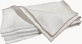 Linnen placemats met open zoom Vilnia, 6-delig