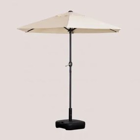 Parasol In Stof En Staal (ø207 Cm) Masey Beige – Crème - Sklum