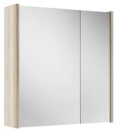 Saniclass Prime Spiegelkast - 60x63x16cm - inclusief zijpanelen - beech (hout) SW1212815/SW910735