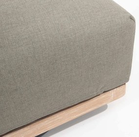 4 Seasons Outdoor Yara draaibare loungestoel met frame van RVS en geborsteld teak * Sale *    houtkleur weerbestendig