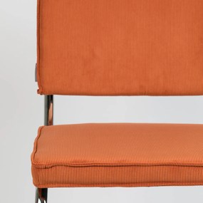 Zuiver Ridge Rib Eetkamerstoel Rib Retro Oranje