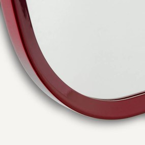 Vierkante gelakte spiegel, H60 cm, Orion