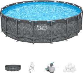 Bestway APX365 opbouwzwembad - rond - L549 x diameter 132 cm | All-Season luxezwembad