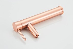 Saniclear Copper hoge wastafelkraan met eenhendel bediening geborsteld koper