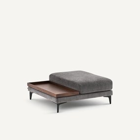 Voetensteun met dienblad, polyester katoen, MODERNISTE, ontwerp Emmanuel Gallina