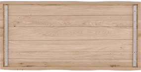 Goossens Eettafel Blade, Boomstamblad 260 x 100 cm 5 cm dik