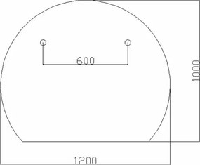 Sanigoods Sunrise spiegel met verlichting en verwarming 120x100cm