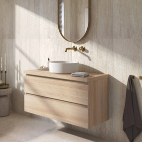 Ben Tendenza badmeubel incl. afdekblad 100x46x54cm urban oak