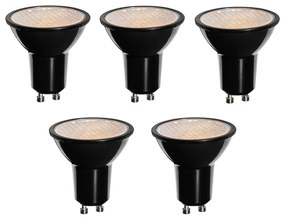 Set van 5 GU10 dimbare LED lampen 50mm honey rate 6W 400 lm 3000K