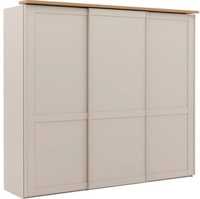 Goossens Kledingkast Riviera, Slaapkamerkast 250 cm breed, 217 cm hoog, 3 schuifdeuren