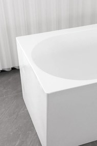 Badstuber Elise hoekbad links 180x80cm wit