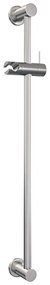 Brauer Stripe thermostatische badkraan met glijstang en staafhanddouche RVS geborsteld PVD