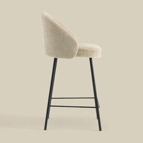 Barkruk Met Ronde Rugleuning Beige