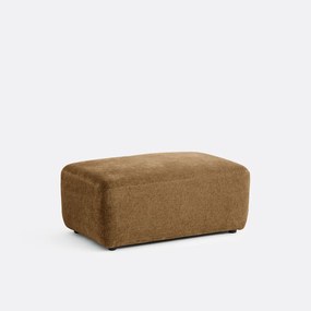 Poef voor modulaire bank, jacquard chenille, AMAD