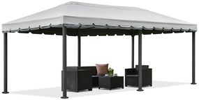 Grijs tuinpaviljoen Valencia 4x6m Tuinpunt