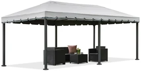 Grijs tuinpaviljoen Valencia 4x6m Tuinpunt