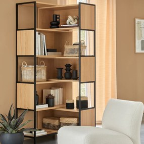 Modulaire en uitrekbare boekenkast, eikenfineer, Volga
