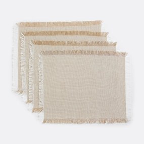 Placemats in geweven-geverfd katoen, Navao