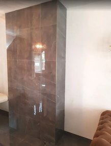 Hoogglans Vloertegel 60x60 Cm Arma Grijs Marmerlook NR43