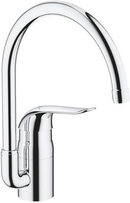 Grohe Euroeco Special keukenkraan hoog met hendel 12 cm chroom