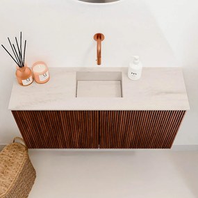 Mondiaz Joya DLux 80cm toiletmeubel ruby met wastafel faye midden zonder kraangat meli