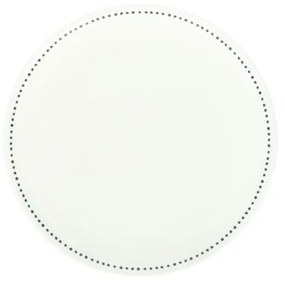 Ontbijtbord met blauwe stip, organisch, porselein,Ø 20 cm