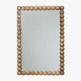 Rechthoekig Wandpaneel In Mangohout (47x68 Cm) Fearne Mangohout - Sklum