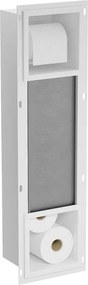 Mexen X-Wall-BP toiletrolhouder met magazijn, wit - 1924