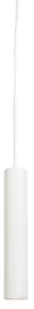 Design hanglamp wit GU10 50mm - Tuba small Design, Industriele / Industrie / Industrial, Modern GU10 cilinder / rond Binnenverlichting Lamp