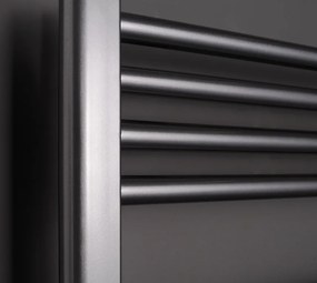 Instamat Rondo Lux handdoekradiator 181x60.7cm zwart mat 1054W