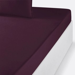 Effen hoeslaken in biologisch perkalkatoen