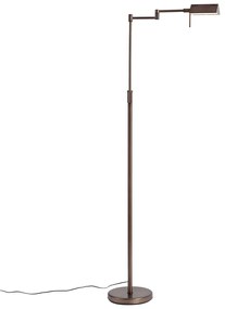 Design vloerlamp donker brons incl. LED met touch dimmer - Notia