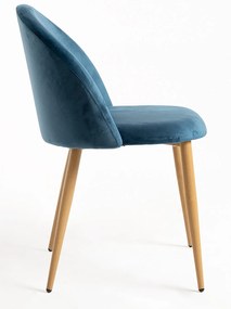Set 4 fluwelen Vint Stoelen