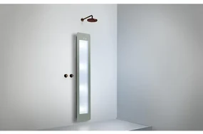 Sunshower Round Plus L infrarood + UV licht opbouw incl. wandbeugel 185x33x12cm full body Organic grey L0600-L0103-SML0700
