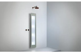 Sunshower Round Plus L infrarood + UV licht opbouw incl. wandbeugel 185x33x12cm full body Organic grey L0600-L0103-SML0700
