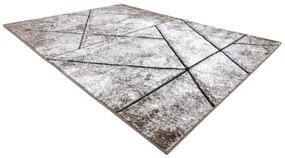 Tapijt modern COZY 8872 Wall, geometrisch , drieho  - Structureel,  twee poolhoogte , bruin