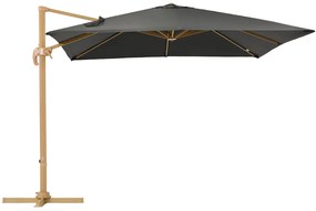 Siena 3x3m houtachtige tuinparasol met antraciet hoes Garden Point
