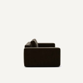 Compacte bank 3-zit in fluweel, Skander