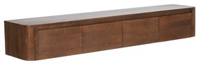 Hangend Tv-meubel Donker Hout 200 Cm - 200x40x30cm.