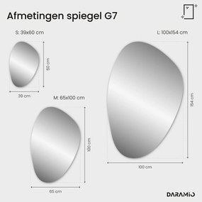 Atypische spiegel met LED-verlichting G7