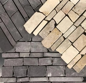 Terre d'Azur Multisticks vloertegel op vel 24x30cm grijs licht