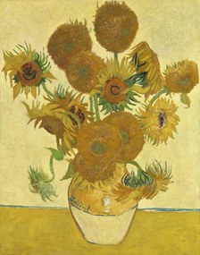 Vincent van Gogh - Kunstdruk Zonnebloemen, (30 x 40 cm)