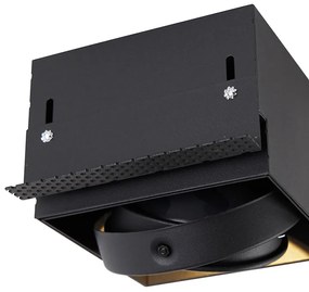 Inbouwspot zwart GU10 AR111 Trimless - Oneon