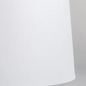 Plafondlamp mat zwart met witte kap 45 cm - Combi Modern E27 rond Binnenverlichting Lamp