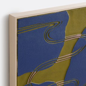 Beschilderd doek, abstract motief, 70 x 100 cm, Notton