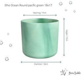 Pot Elho Ocean Round pacific green