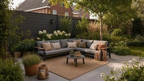 Hoek loungeset 6 personen Aluminium/Rope Grijs  Coco Ralph/Rimini