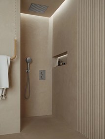 Saniclear Cube inbouw regendouche met inbouw douchekop 30x30cm en 2 standen handdouche RVS